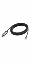 VISION - Kabel adaptéru - USB-C s piny (male) do HDMI s piny (male) - 5 m - koaxiál - cerná - podpora 4K60 Hz (3840 x 2160)