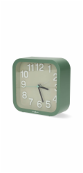 Nedis CLDK1004GN - Analogový Stolní Budík| Funkce odloženého buzení | Tichý chod | Zelená