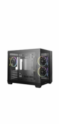 DEEPCOOL Case CG330 3F, mATX, Průhledná bočnice, 3x120mm ARGB Fan, černá