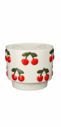 MICA Gelová květináče CHERRY 1195380, keramika, bílá