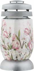 Svíčka hřbitovní Lantern dekor Magnolia stříbrná 22 cm
