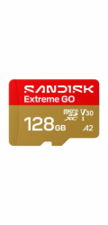 SanDisk Extreme Go - Pametová karta flash - 128 GB - A2 / Video Class V30 / UHS-I U3 - microSDHC UHS-I