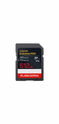 SanDisk Extreme PRO - Pametová karta flash - 512 GB - Video Class V30 / UHS-I - SDXC UHS-I