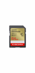 SanDisk Extreme Go - Pametová karta flash - 64 GB - Video Class V30 / UHS-I U3 - SDXC UHS-I