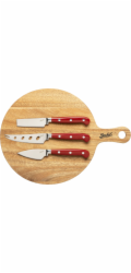 Berkel Schneidebrett Akazie + 3 Käsemesser