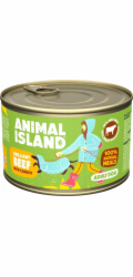 ANIMAL ISLAND Hovězí s mrkví - vlhké krmivo pro psy - 410 g