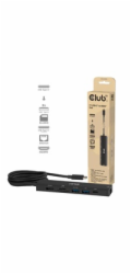 Club3D hub USB-C, 7-in-1 hub s 2x USB, 1xHDMI, 1xUSB-C PD, RJ45, microSD/SD, 140W, 4K60Hz, 1m kabel