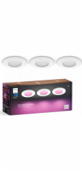 Philips Hue White & Color Ambiance Slim zapuštěné svítidlo 90 mm (bílé, balení po 3 ks)