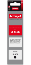 Activejet AC-G41Bk Láhev s inkoustem pro tiskárnu Canon, náhrada za Canon GI-41BK 4528C001; Supreme; 135 ml; černá