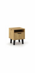 NOČNÍ STOLEK SCANDI 1S SLIM DUB ARTISAN