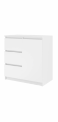 Topeshop 1D3S BIEL KPL komoda