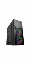 BAZAR - EUROCASE skříň ML N6-560B, ATX, 2x USB-A, 1x USB-C, 2x 120mm ARGB Fan, černá - Rozbaleno (Komplet)