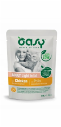 OASY Chunks in gravy Light in Fat Chicken - mokré krmivo pro kočky - 85g