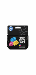 HP 302/304 - 2 ml - barva (azurová, purpurová, žlutá) - originální - blistr - inkoustová cartridge - pro AMP 130; Deskjet 1110, 21XX, 26XX, 36XX, 37XX; ENVY 45XX, 50XX; Officejet 38XX, 46XX, 52XX