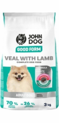 JOHN DOG Good Form Small breeds Veal with lamb - suché krmivo pro psy - 3kg