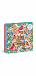Galison Fóliové puzzle Zimní ptáci 500 dílků