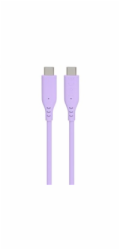PremiumCord silikonový USB-C 60W, fialový, 1.5m