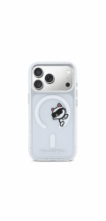 Karl Lagerfeld IML Choupette Peekaboo MagSafe MagSafe kryt iPhone 17 Pro priehľadná
