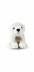 Rappa Plyšový mědvěd lední sedící 20 cm ECO-FRIENDLY