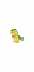 Rappa Plyšový papoušek zelený 15 cm ECO-FRIENDLY