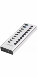 LogiLink USB 3.2 Hub 10-portový USB-A/C, funkce zapnutí/vypnutí