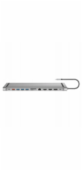 LogiLink USB 3.2, USB-C, 12portová dokovací stanice, PD