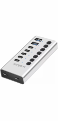 LogiLink 7x USB-A/C hub s vypínačem