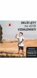 PowerUp Letadlo 2.0: elektrická vlaštovka modrá