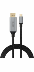 Savio CL-208 USB kabel USB 3.2 Gen 1 (3.1 Gen 1) 2 m USB C Černá, Šedá