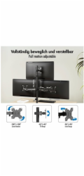 LogiLink Držák pro 3 monitory, 17-27 palců, max. 10 kg na rámeček