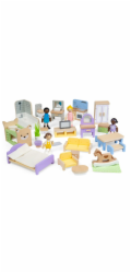Bigjigs Toys Sada dřevěný nábytek do domečku pro panenky