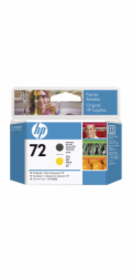 HP 72 - Žlutá, matná čerň - tisková hlava - pro DesignJet T1100, T1100ps, T1200, T1200ps, T1300, T610, T620, T770, T790