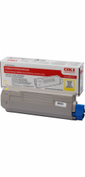 43865721 OKI Toner yellow pre C5850/5950 6000stran