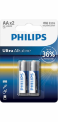 1x2 Philips Ultra Alkaline AA battery