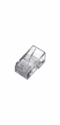 Digitus Modularstecker für Flachkabel (transparent, CAT 3, 1GBase-T)