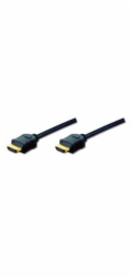 Digitus HDMI High Speed Kabel mit Ethernet, Typ A (schwarz, 1 Meter)