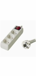 PREMIUMCORD Prodlužovací přívod 230V 7m, 3 zásuvky + vypínač