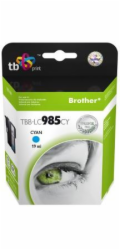 Ink. kazeta TB kompat. s Brother LC 985 CY 100% N