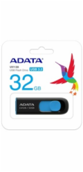 ADATA Flash Disk 32GB UV128, USB 3.1 Dash Drive (R:40/W:25 MB/s) černá/modrá