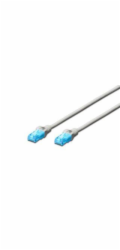 Digitus Ecoline Patch Cable, UTP, CAT 5e, AWG 26/7, šedý 1m, 1ks