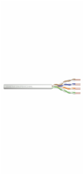 ASSNET100 CAT 5e U UTP instalační kabel, drát, délka 305M, Papírový Box, AWG 24/1, PVC barva šedá