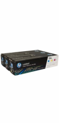 HP 126A CMY 3-pack LJ Toner Cart, CF341A (1,000 / 1,000 / 1,000 pages)