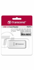 TRANSCEND Card Reader F5, USB 3.0, White
