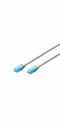 Digitus Ecoline Patch Cable, UTP, CAT 5e, AWG 26/7, bílý 0,5m, 1ks