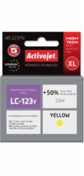 Activejet AB-123YN inkoust (náhrada za Brother LC123Y/121Y; Supreme; 10 ml; žlutý)