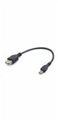 GEMBIRD Kabel USB 2.0 A-Micro B, OTG, 15cm (F/M, pro tablety a smartphone)