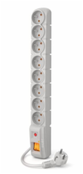 Napájecí lišta S8 8 slotů 1,5M šedá