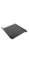 LANBERG AK-1007-B fixed sliding shelf 19 1U/465x550mmmax load capacity up to 18kg black