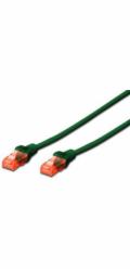 DIGITUS CAT 6 U-UTP patch cable PVC AWG 26/7 length 1m color green