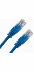 PREMIUMCORD Patch kabel UTP RJ45-RJ45 CAT5e 0.25m modrá
